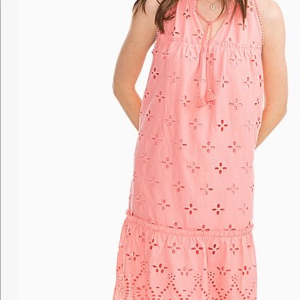 Southern Tide coral  island Rowana scallop dress👗